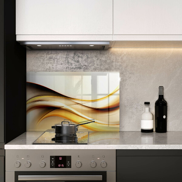 Tabla de cortar de vidrio Líneas de humo abstractas