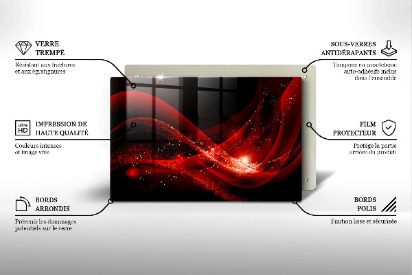 Tabla de cortar de vidrio Abstracción moderna