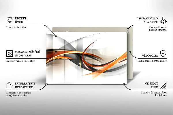Tabla de cortar de vidrio Formas modernas