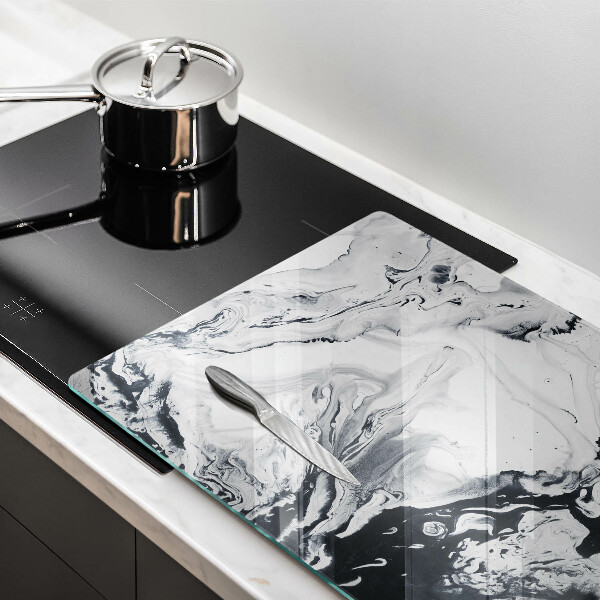 Tabla de cortar de vidrio Abstracción de tinta