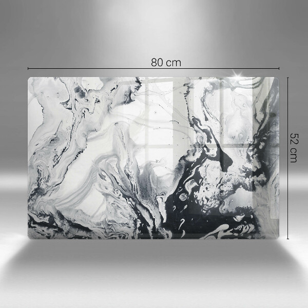 Tabla de cortar de vidrio Abstracción de tinta