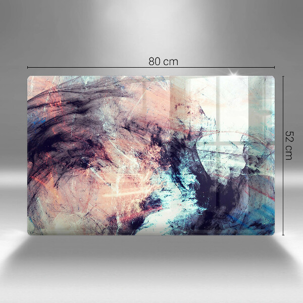 Tabla de cortar de vidrio Abstracción pintada