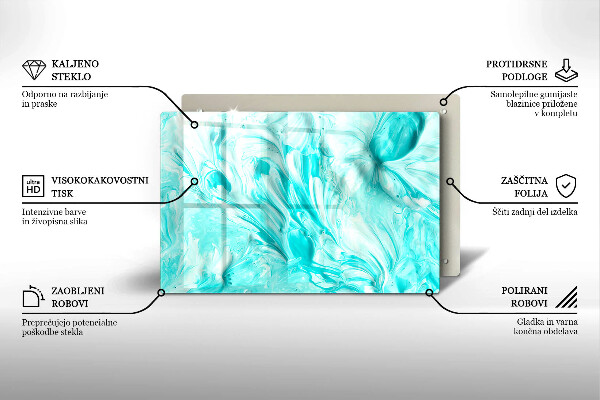Tabla de cortar de vidrio Pinturas de abstraccion