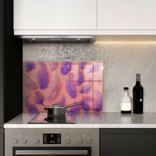 Tabla de cortar de vidrio Plumas esponjosas