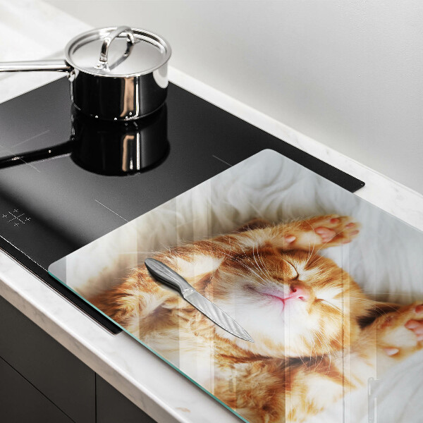 Tabla de cortar de vidrio Pequeño gatito lindo