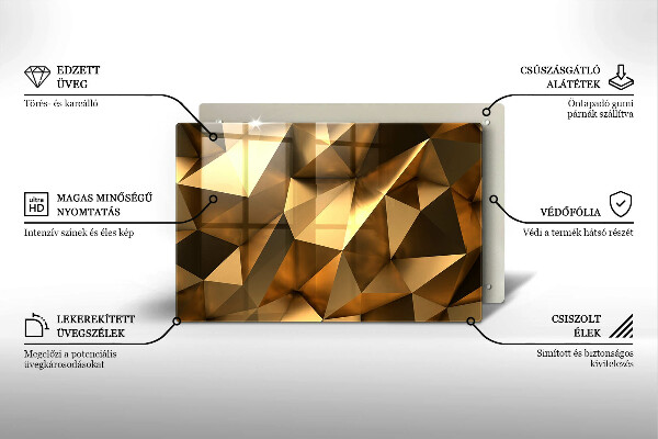 Tabla de cortar de vidrio Fondo de abstracción de estructura