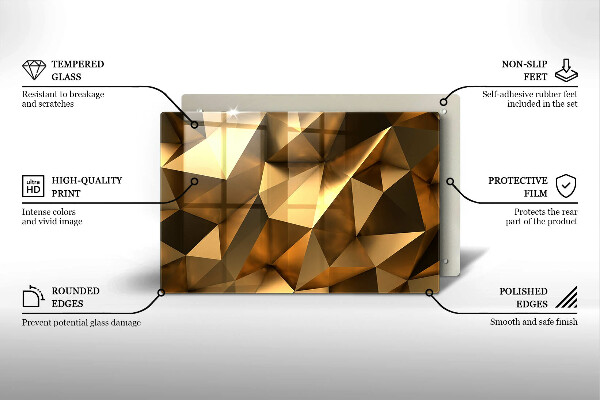 Tabla de cortar de vidrio Fondo de abstracción de estructura