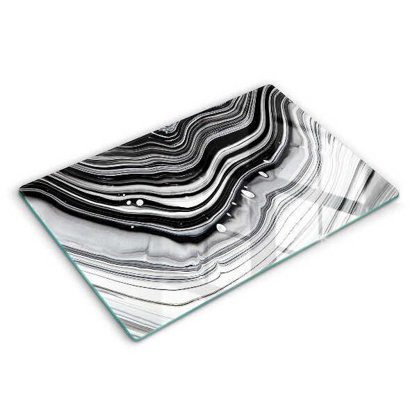 Tabla de cortar de vidrio Abstracción de tinta