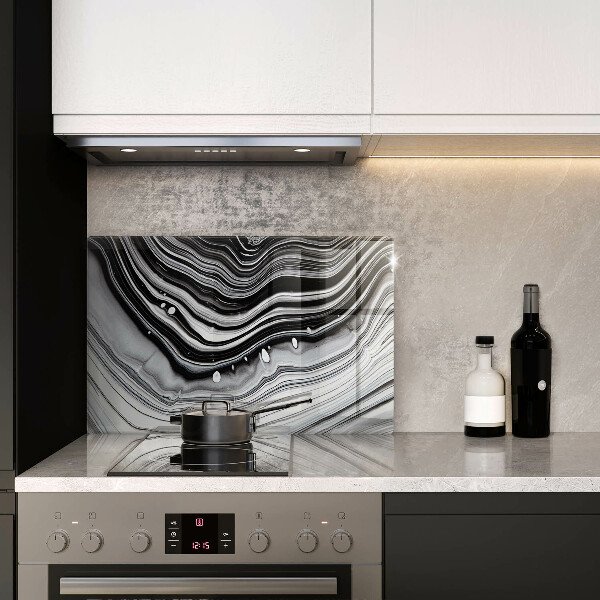 Tabla de cortar de vidrio Abstracción de tinta