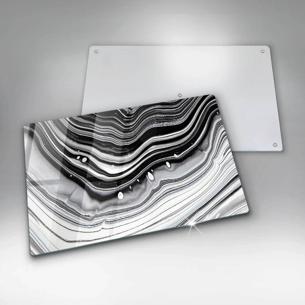 Tabla de cortar de vidrio Abstracción de tinta