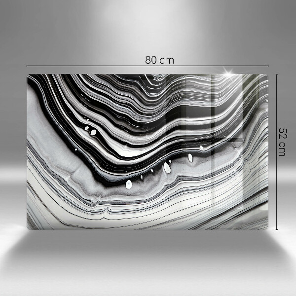 Tabla de cortar de vidrio Abstracción de tinta