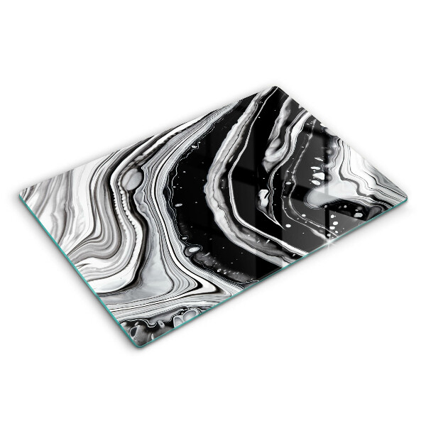 Tabla de cortar de vidrio Abstracción de tinta