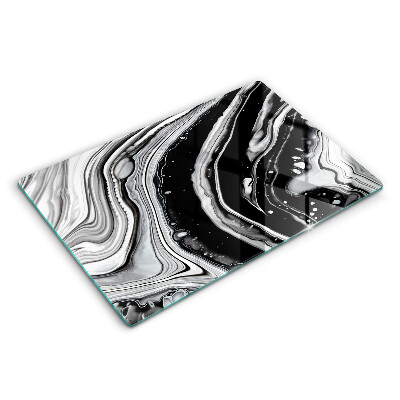 Tabla de cortar de vidrio Abstracción de tinta