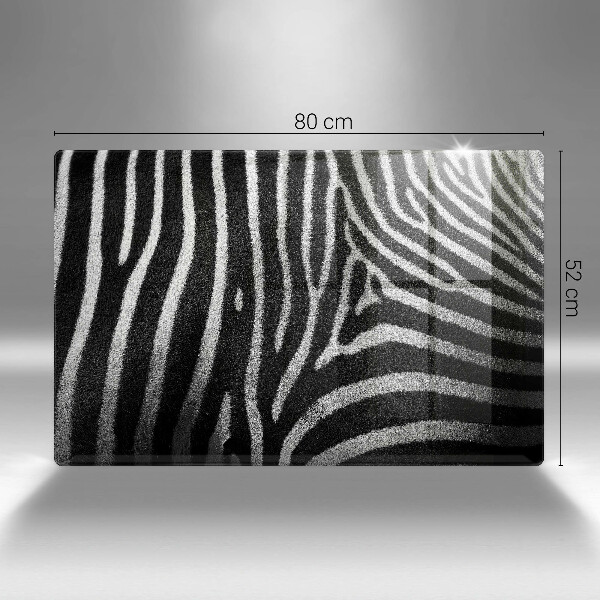 Tabla de cortar de vidrio Rayas de cebra