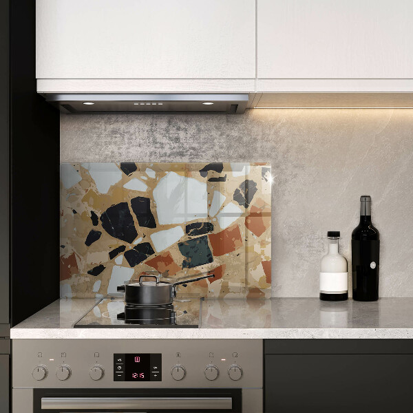 Tabla de cortar de vidrio Plato de piedras decorativas