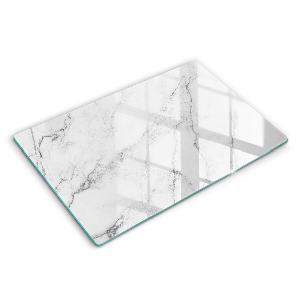 Tabla de cortar de vidrio Textura de mármol elegante