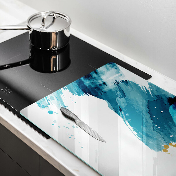 Tabla de cortar de vidrio Manchas azules