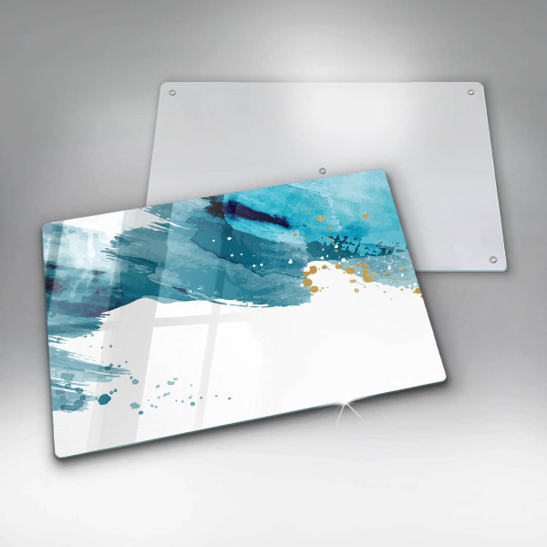 Tabla de cortar de vidrio Manchas azules