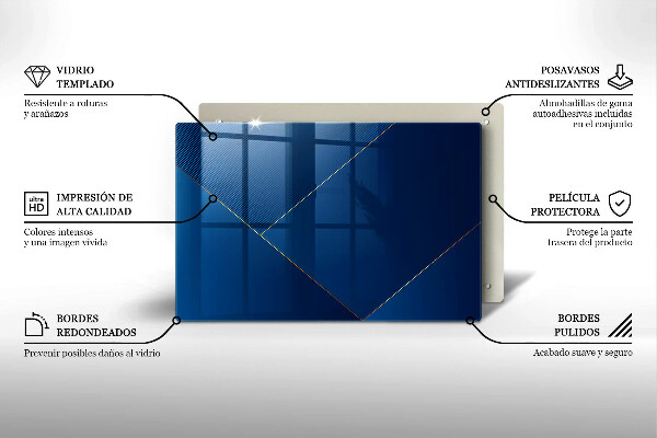 Tabla de cortar de vidrio Fondo moderno