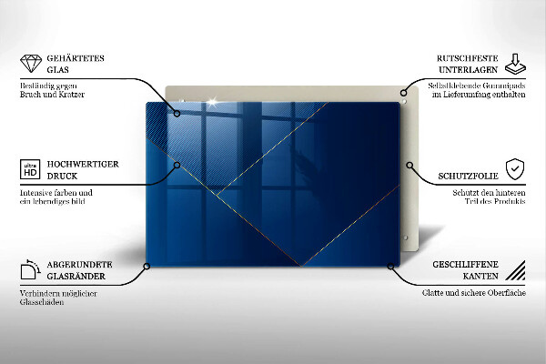 Tabla de cortar de vidrio Fondo moderno