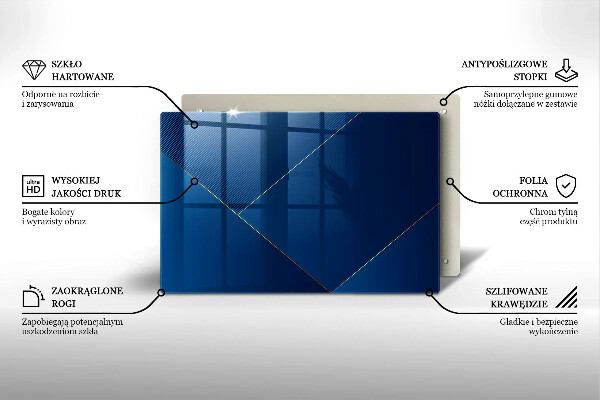 Tabla de cortar de vidrio Fondo moderno