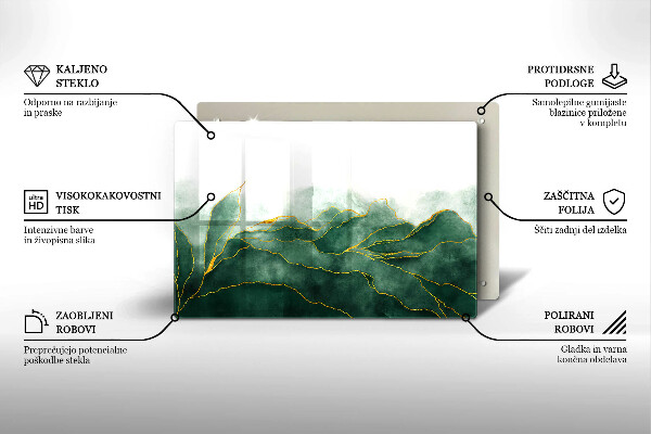 Tabla de cortar de vidrio Naturaleza abstracta