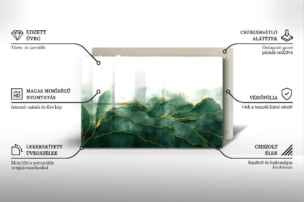 Tabla de cortar de vidrio Naturaleza abstracta