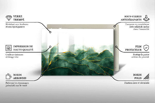 Tabla de cortar de vidrio Naturaleza abstracta