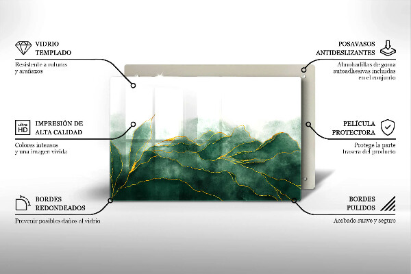 Tabla de cortar de vidrio Naturaleza abstracta