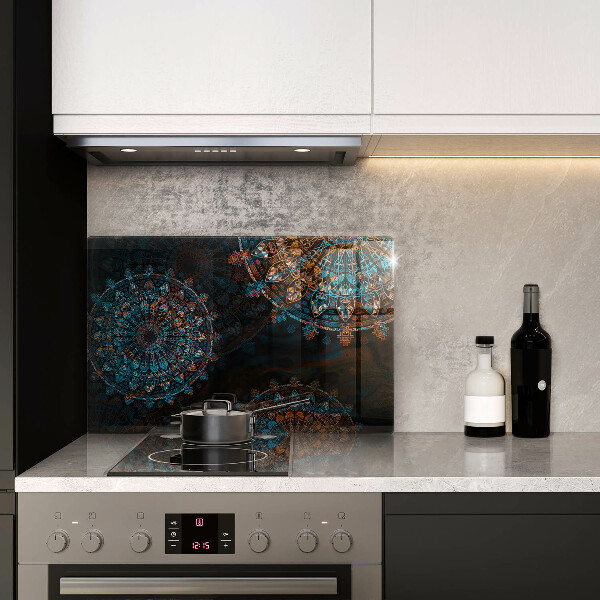 Tabla de cortar de vidrio Ruedas vintage boho