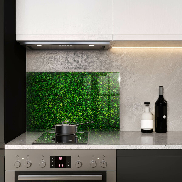 Tabla de cortar de vidrio Planta con hojas pequeñas