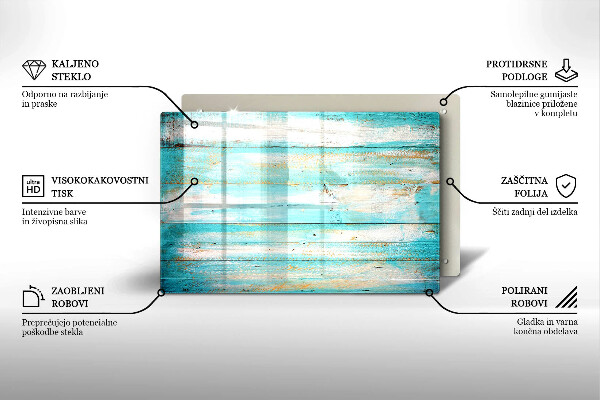 Tabla de cortar de vidrio Tableros de madera antiguos