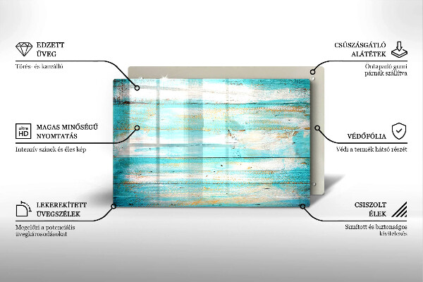 Tabla de cortar de vidrio Tableros de madera antiguos