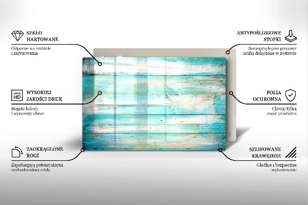 Tabla de cortar de vidrio Tableros de madera antiguos