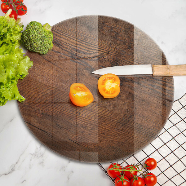 De vidrio templado Tablero de madera oscura