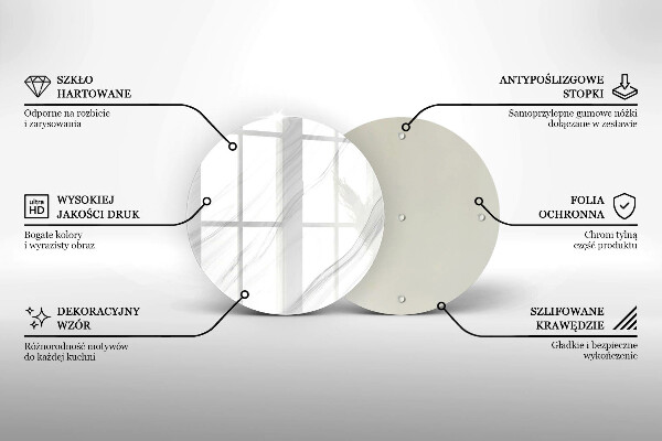 De vidrio templado Mármol delicado