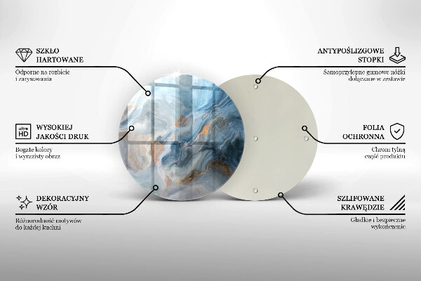 De vidrio templado Textura de mármol