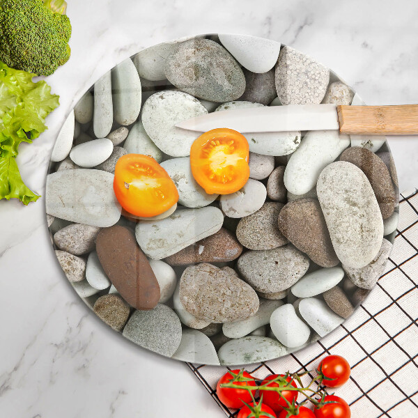 De vidrio templado Fondo de piedras pequeñas