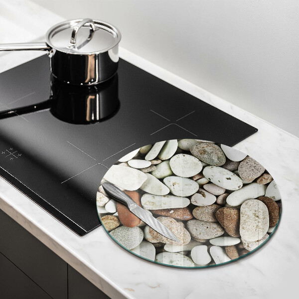 De vidrio templado Fondo de piedras pequeñas