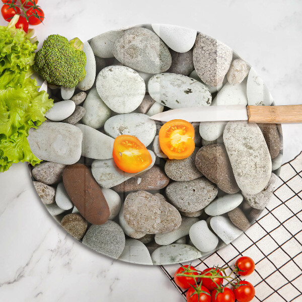 De vidrio templado Fondo de piedras pequeñas