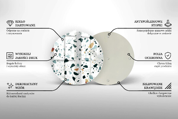 De vidrio templado Gres claro