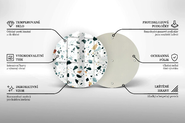 De vidrio templado Gres claro