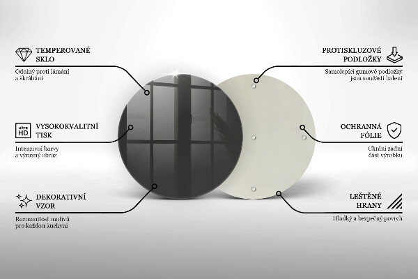 De vidrio templado Color gris