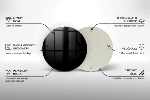 De vidrio templado De color negro