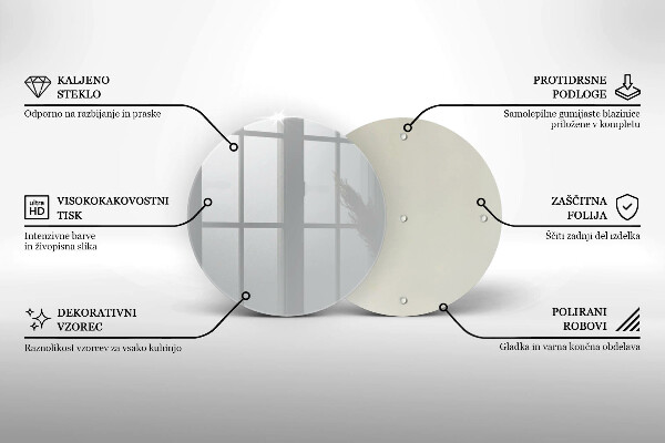 De vidrio templado Color gris