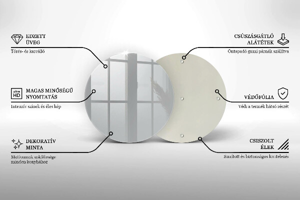 De vidrio templado Color gris