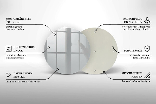 De vidrio templado Color gris