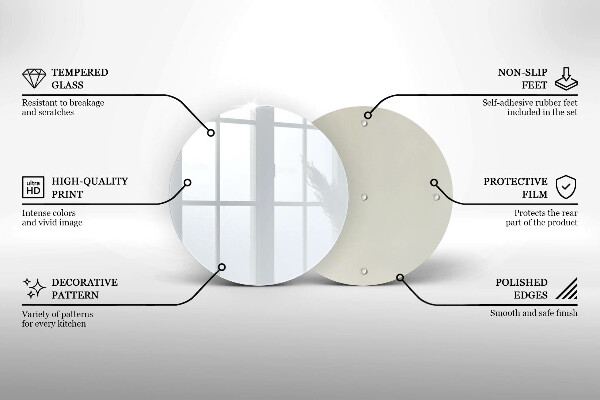 De vidrio templado El color blanco