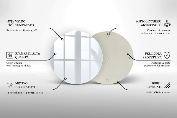 De vidrio templado El color blanco