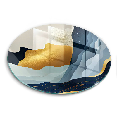 De vidrio templado Montañas abstractas